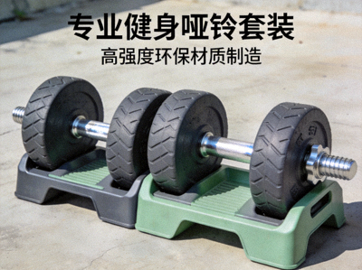 专业健身哑铃套装 - 高强度环保材质制造